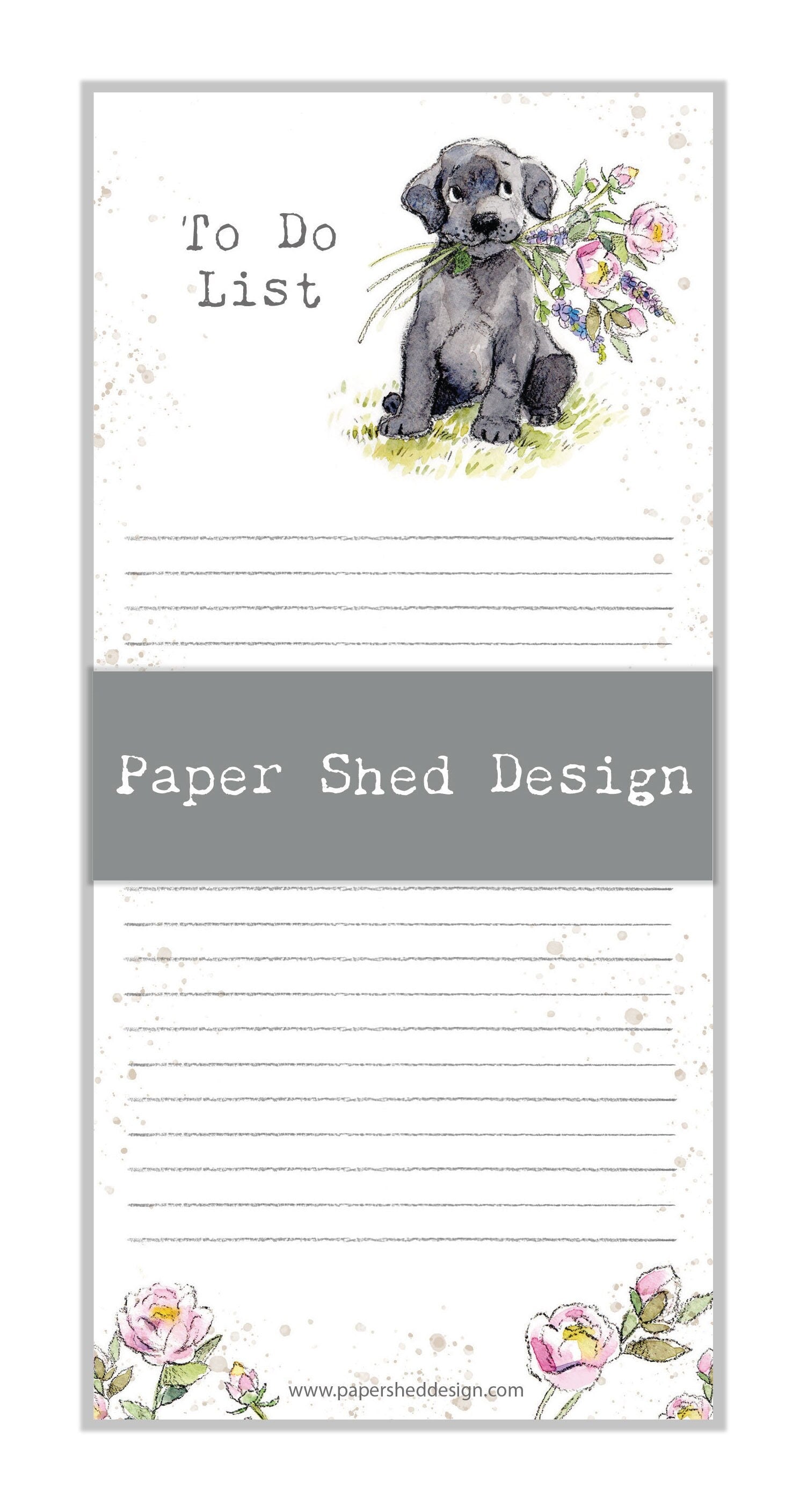 Magnetic Notepad - To do list - Black Lab - NOTE010