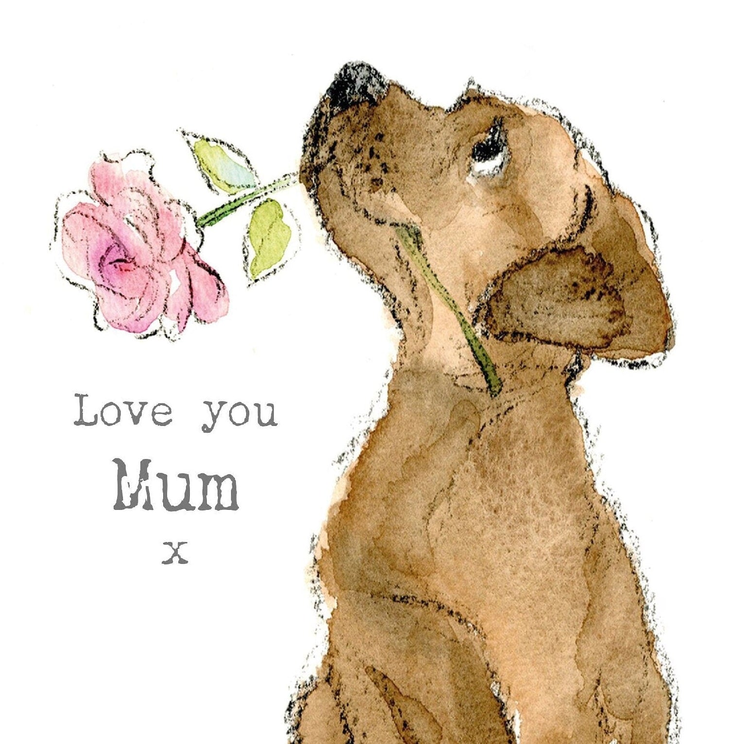 Giant Greeting Card! - Extra Large Card A4 - 210 x 297 mm - Love you mum - XL03