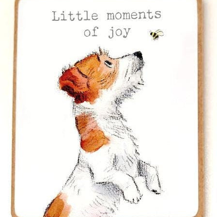 Quality Fridge Magnet - Little moments of Joy -  Cute Jack Russell design - MDF-  Made in the UK - FM023