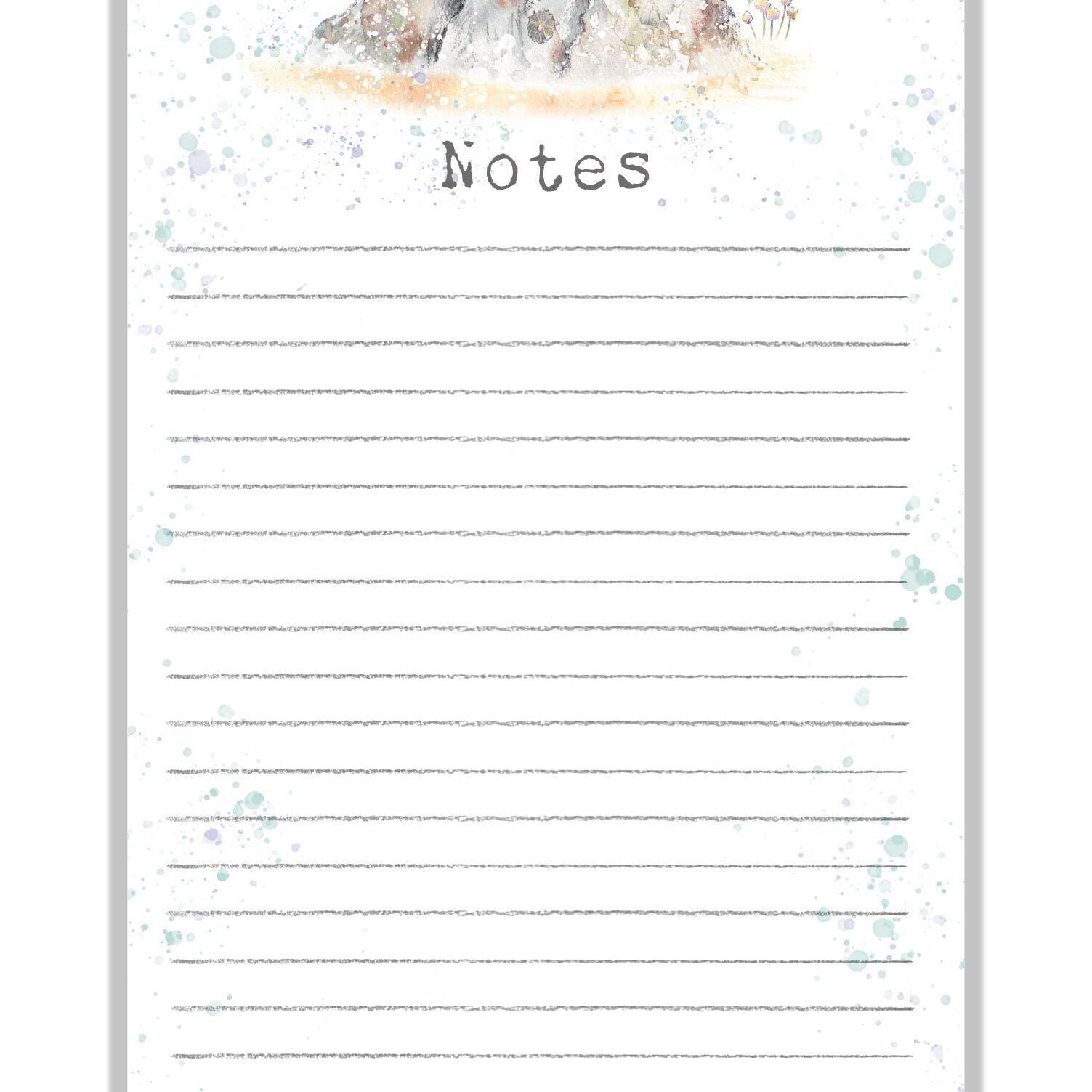Magnetic Notepad - Puffin and Crab illustration - NOTE03