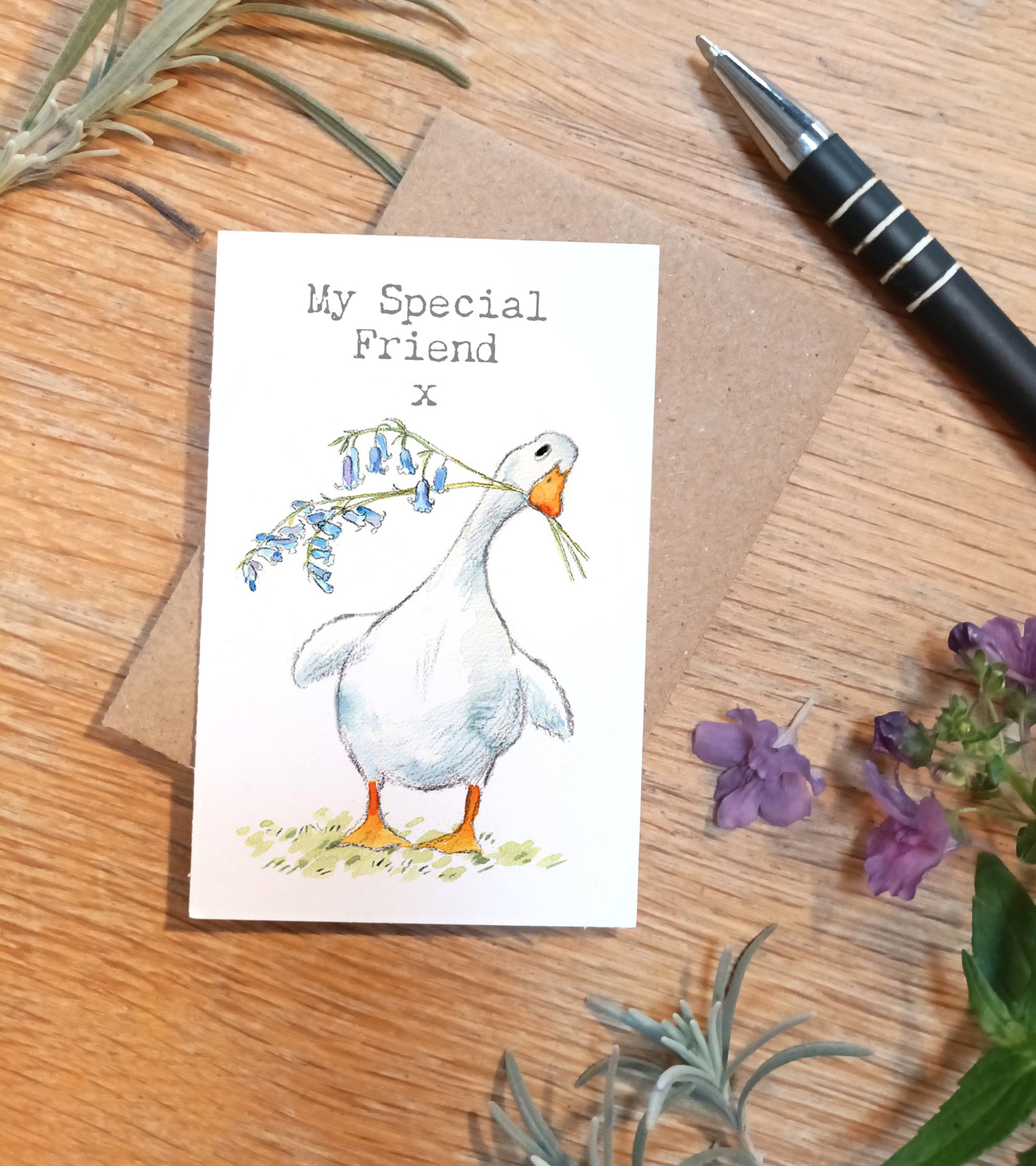Little keepsake card - My special friend- credit card size - Write a little message on the back to be kept in purse, wallet or pocket - LM02