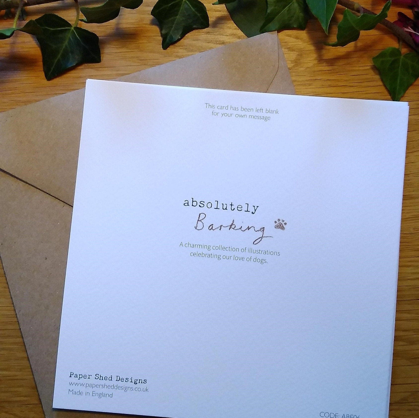 Granddaughter Birthday - Quality Greeting Card - Charming illustration - 'Absolutely barking' range - Cocker spaniel- Made in UK -  ABE016