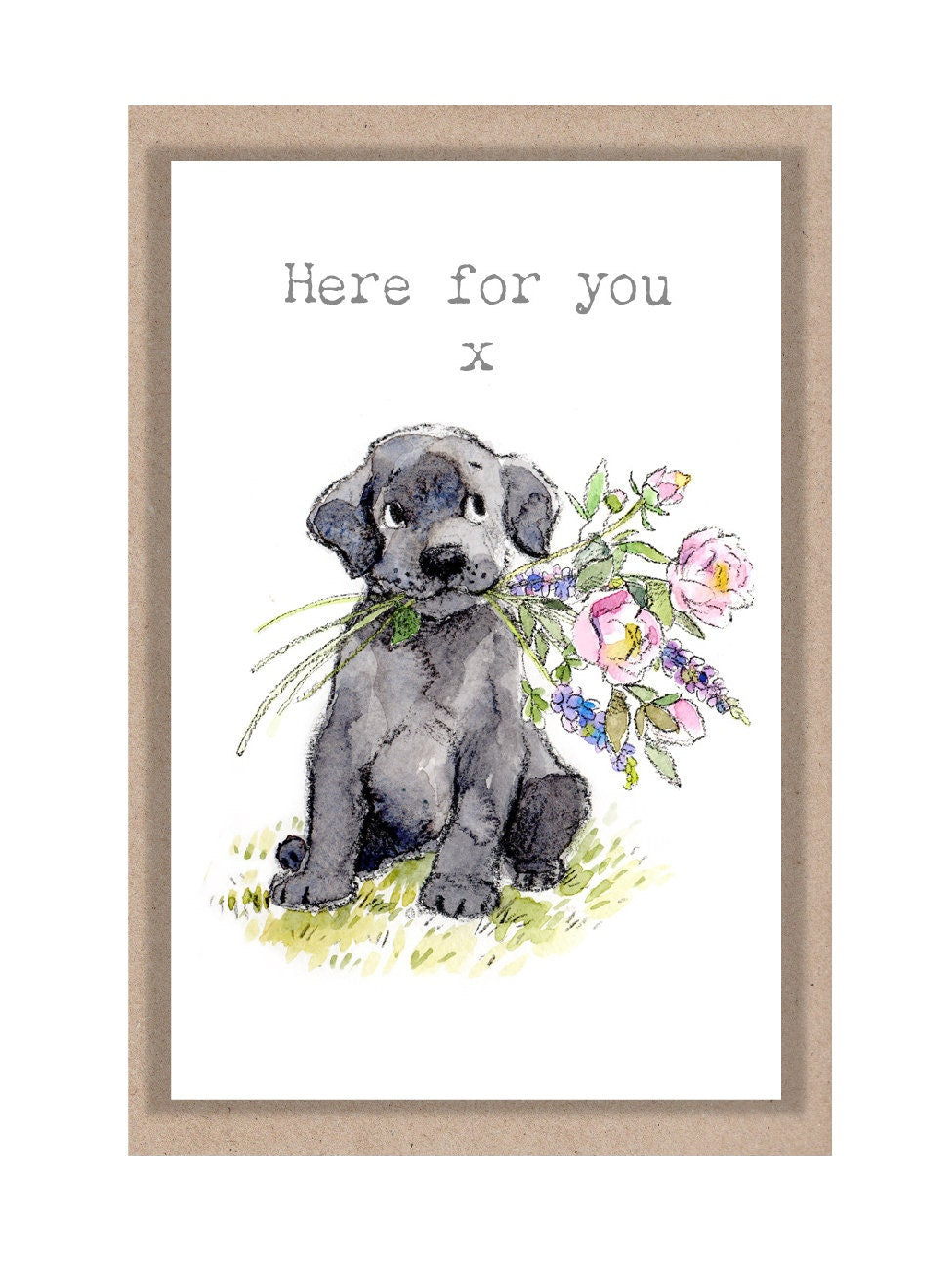 Little keepsake card - Here for you - credit card size - Write a little message on the back to be kept in purse, wallet or pocket - LM022