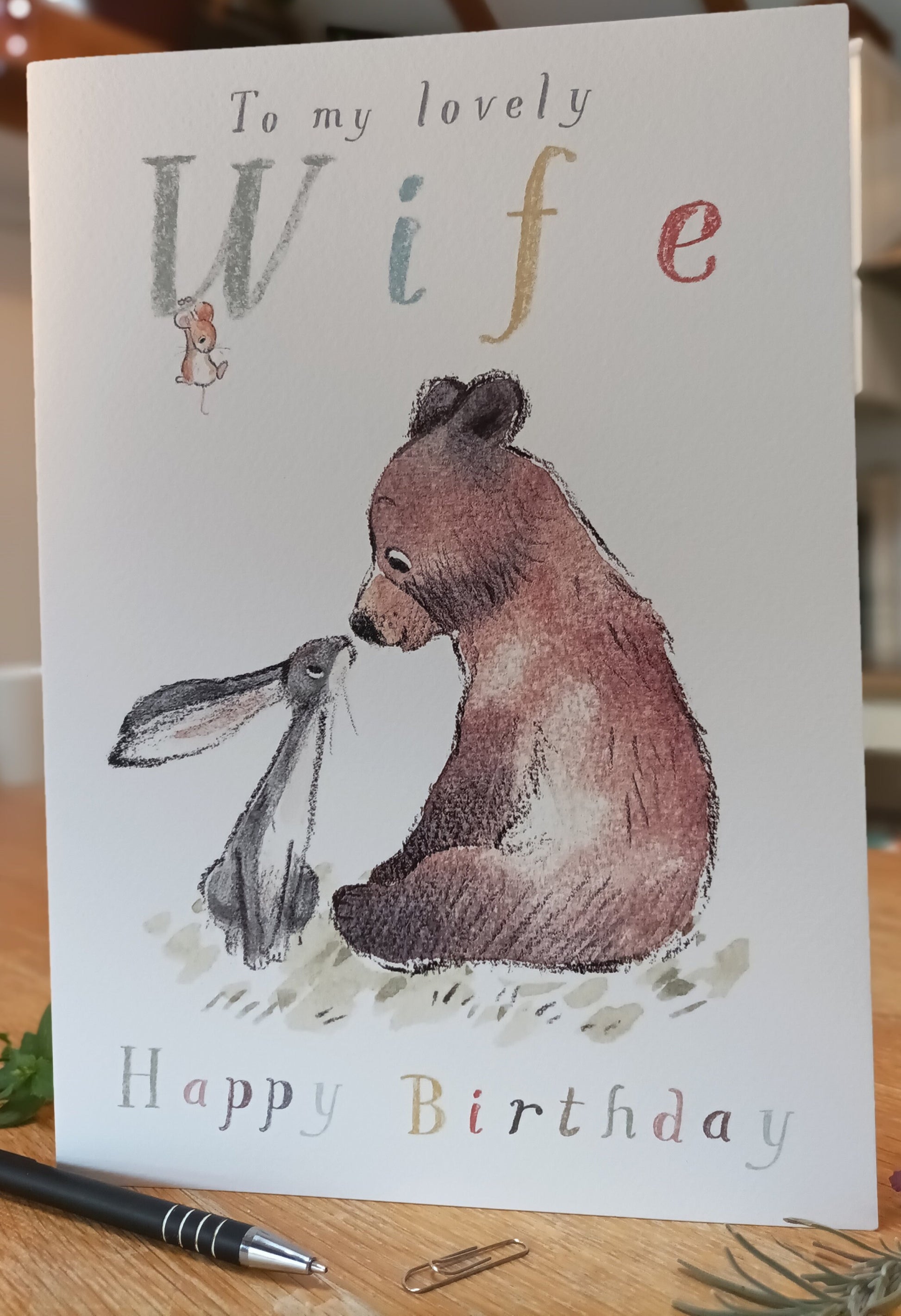 Giant Greeting Card! - Extra Large Card A4 - 210 x 297 mm -Wife Birthday  - XL04