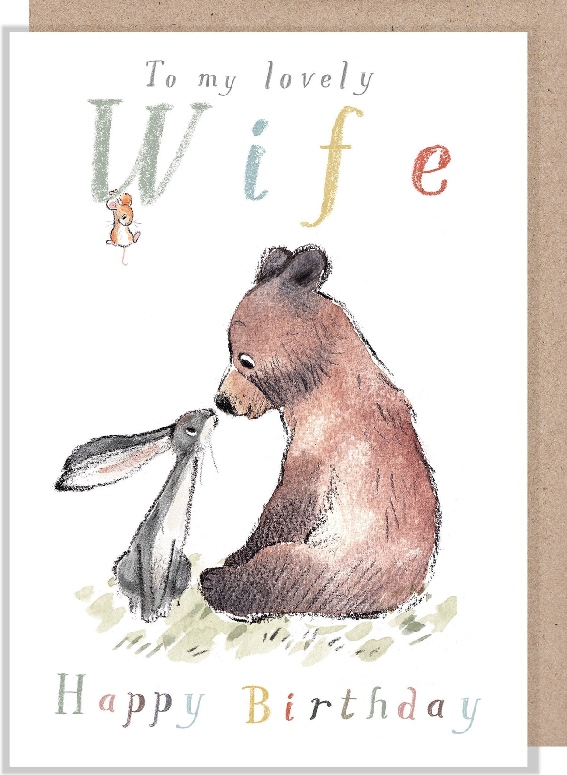 Giant Greeting Card! - Extra Large Card A4 - 210 x 297 mm -Wife Birthday  - XL04