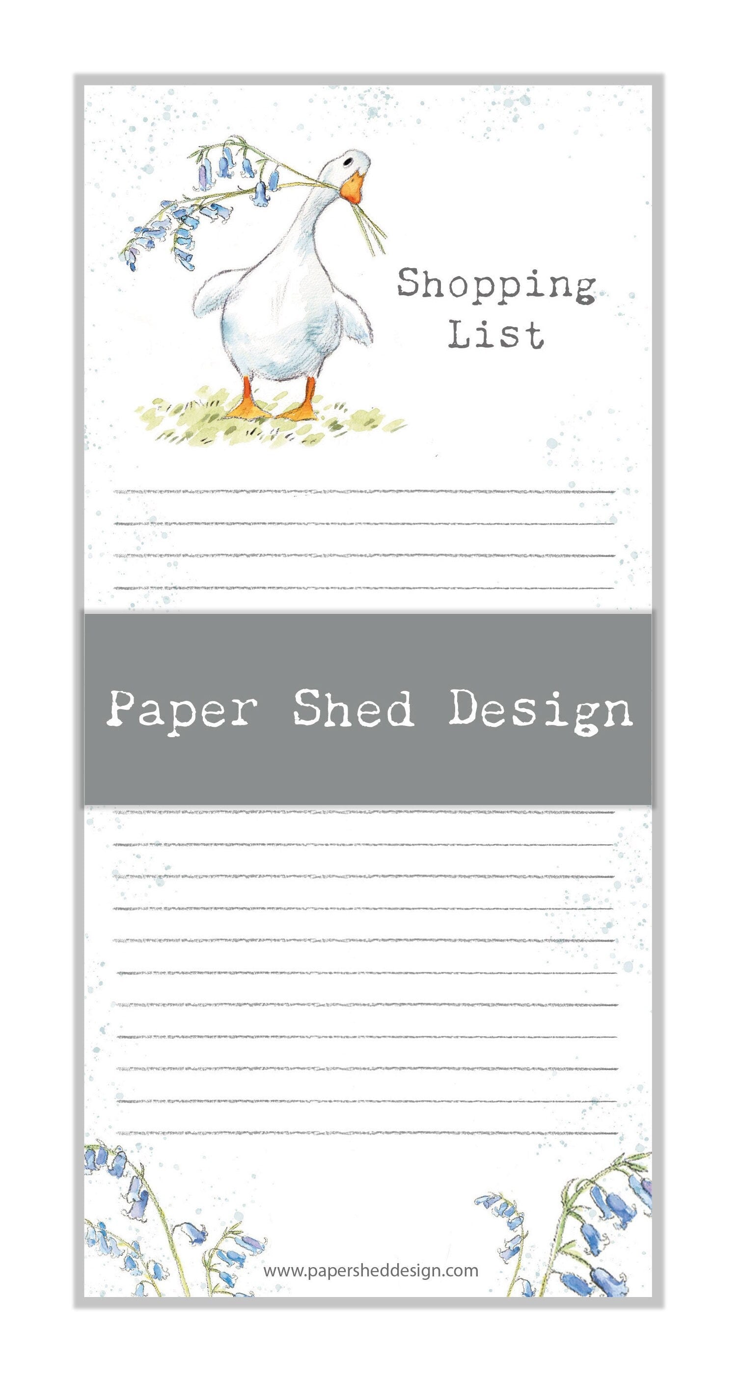 Magnetic Notepad - shopping list - White duck - NOTE09