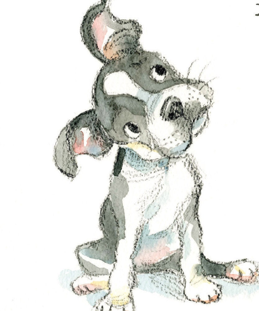 Time to celebrate! - Quality Greeting Card - Charming illustration - 'Absolutely barking' range - French Bulldog - Made in UK -  ABE093