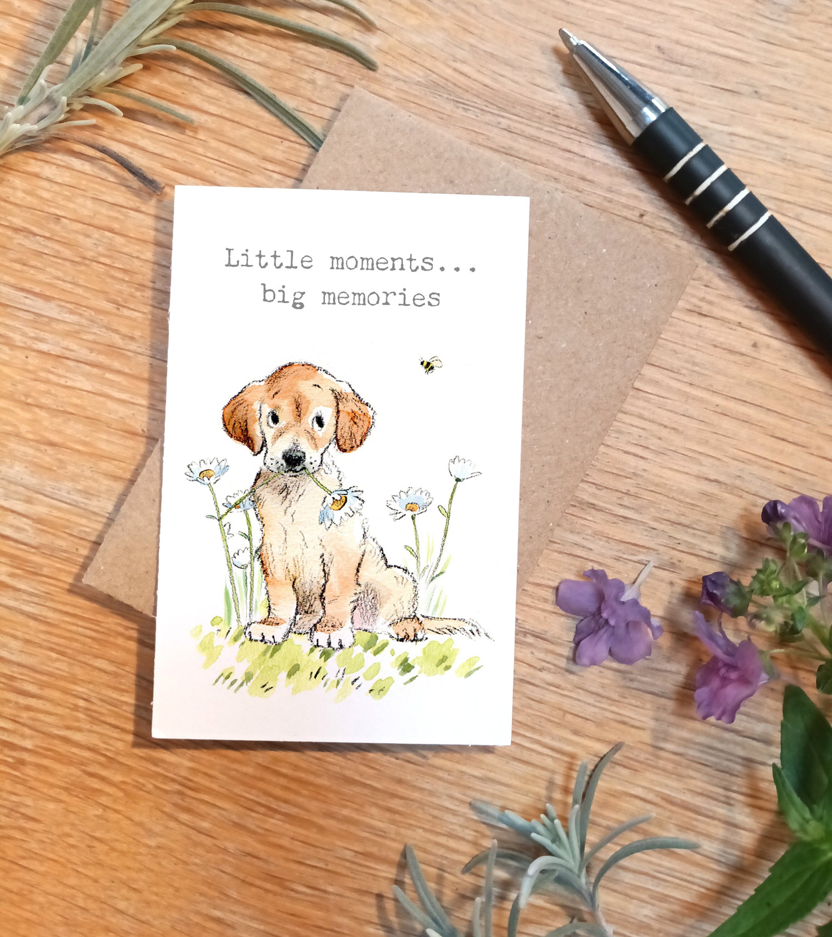 Little keepsake card - Little Moments - credit card size - Write a little message on the back to be kept in purse, wallet or pocket - LM019