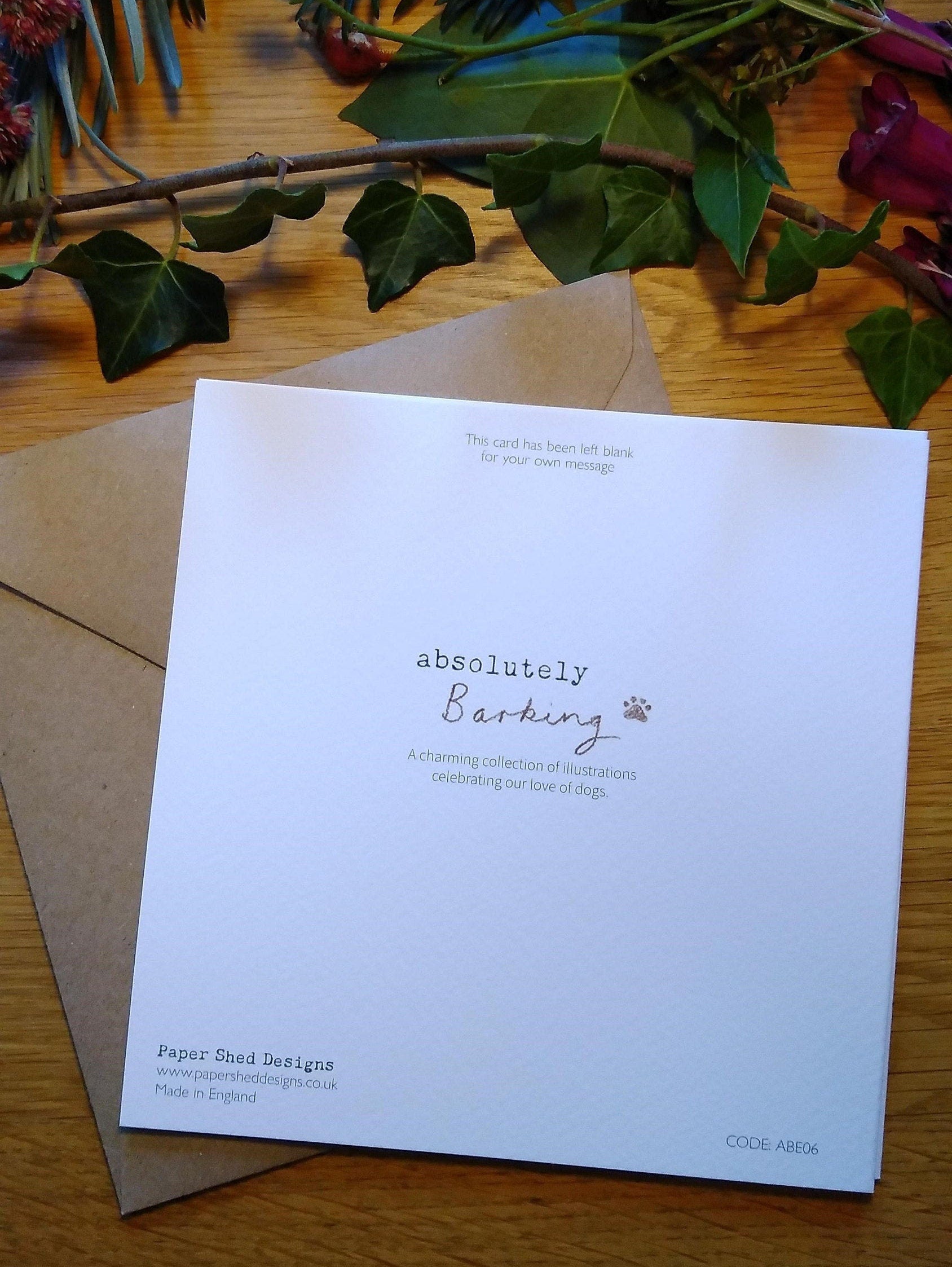 Easter Card - Quality Greeting Card - Charming illustration - 'Absolutely barking' range -  Cocker Spaniel design - Made in UK - ABEASTER01