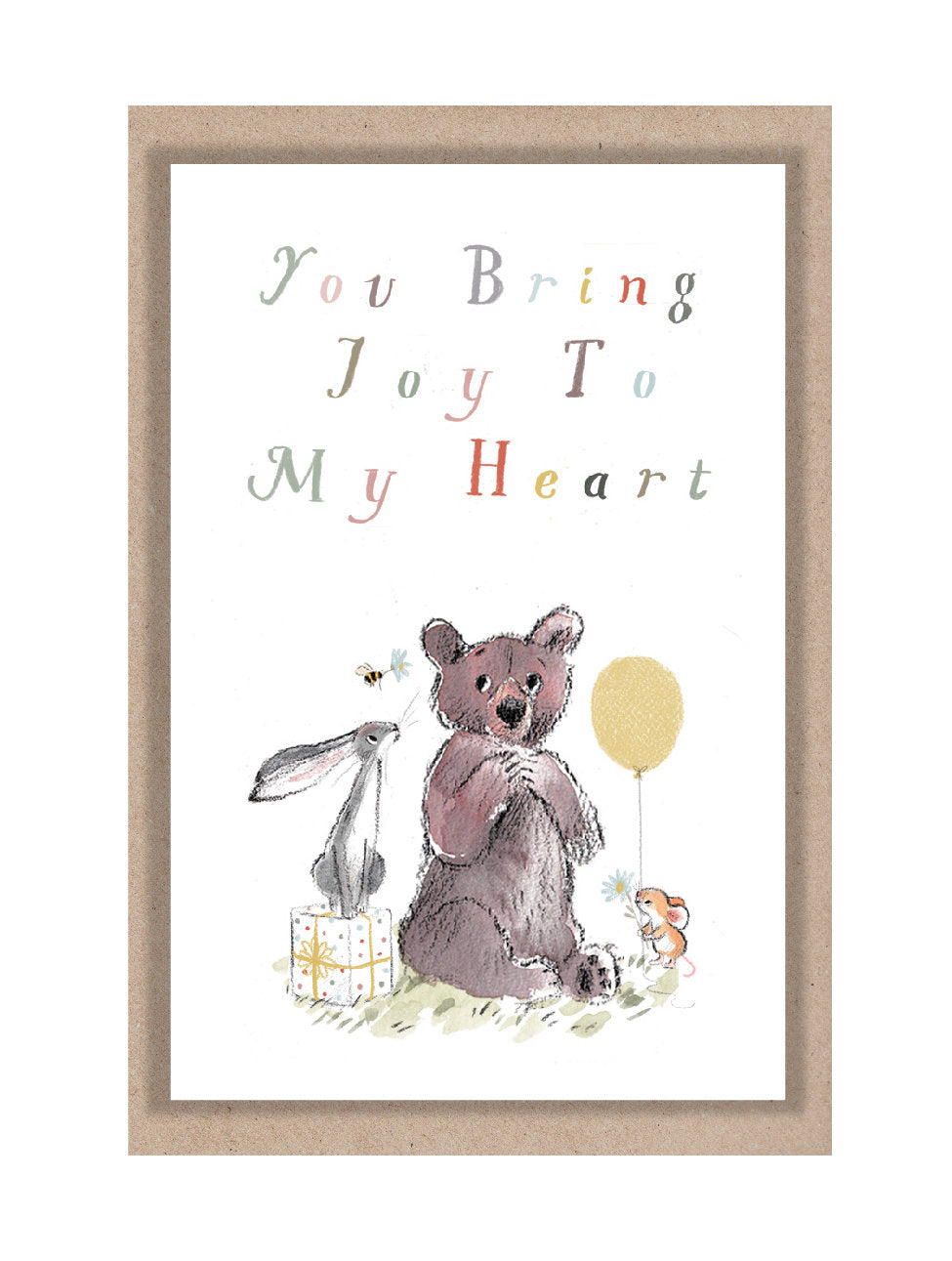 Little keepsake card - you bring joy - credit card size - Write a little message on the back to be kept in purse, wallet or pocket - LM018