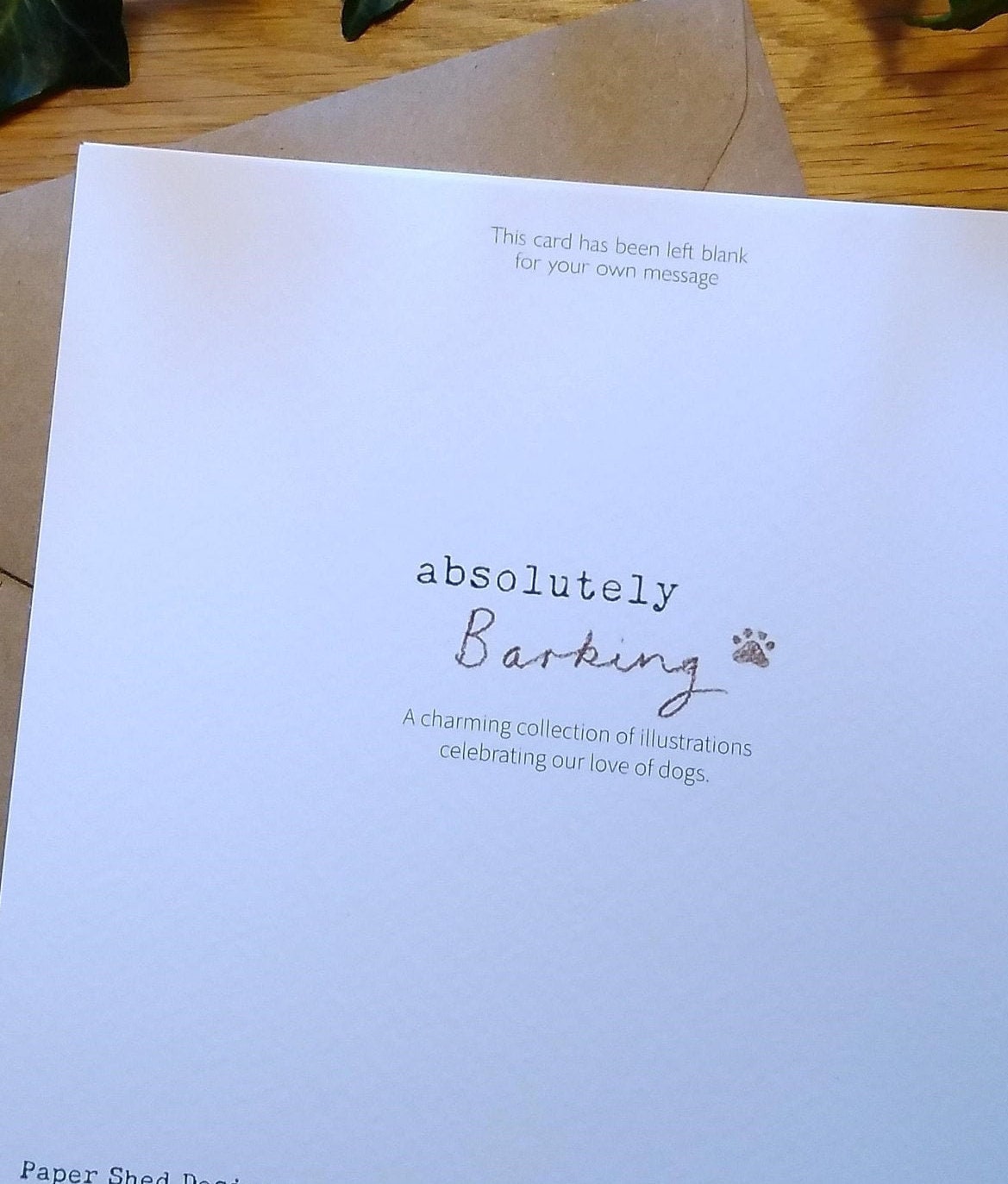 'Here for you' greeting card  - Dog Illustration ABE107