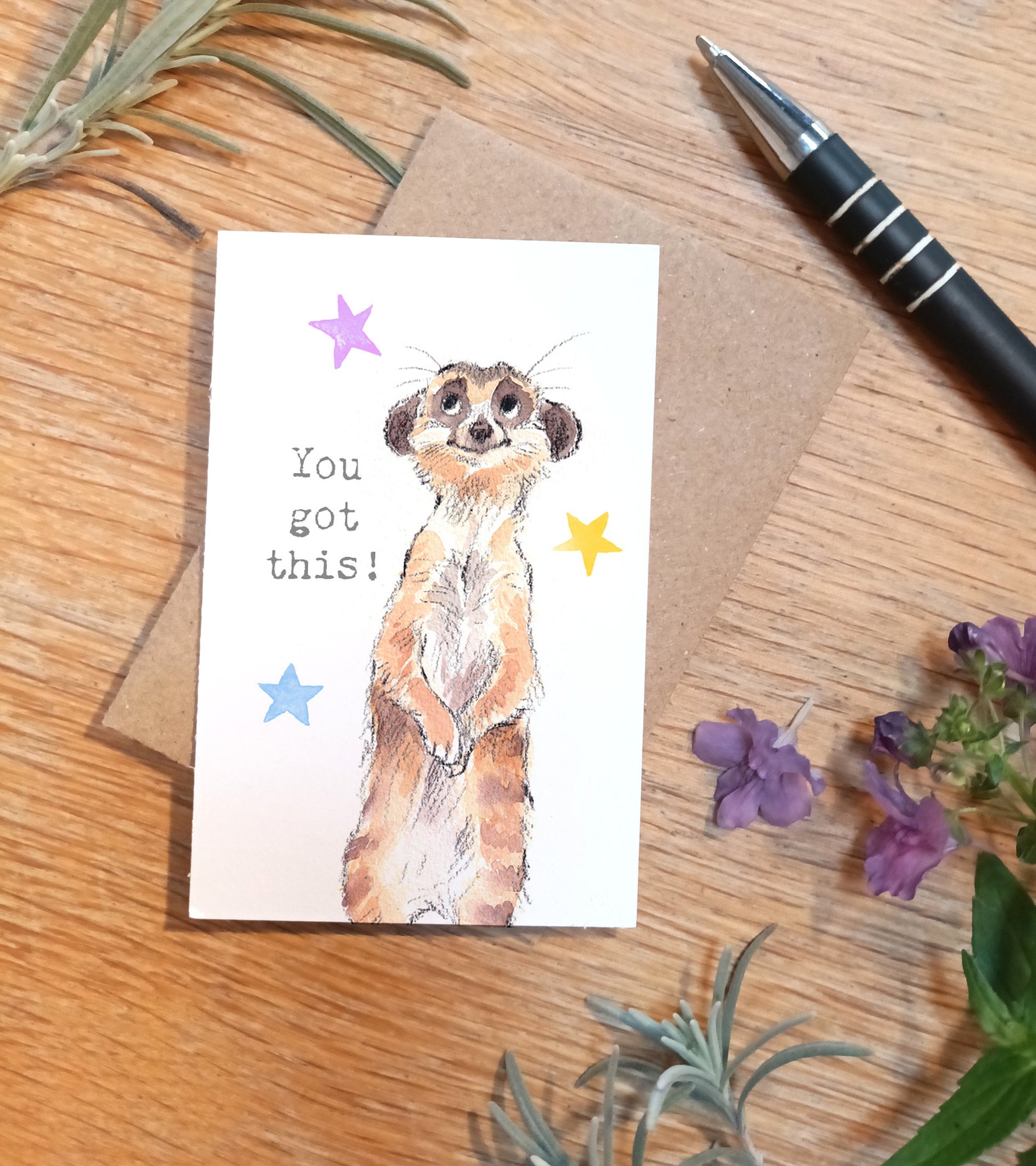 Little keepsake card - You got this!- credit card size - Write a little message on the back to be kept in purse, wallet or pocket - LM05