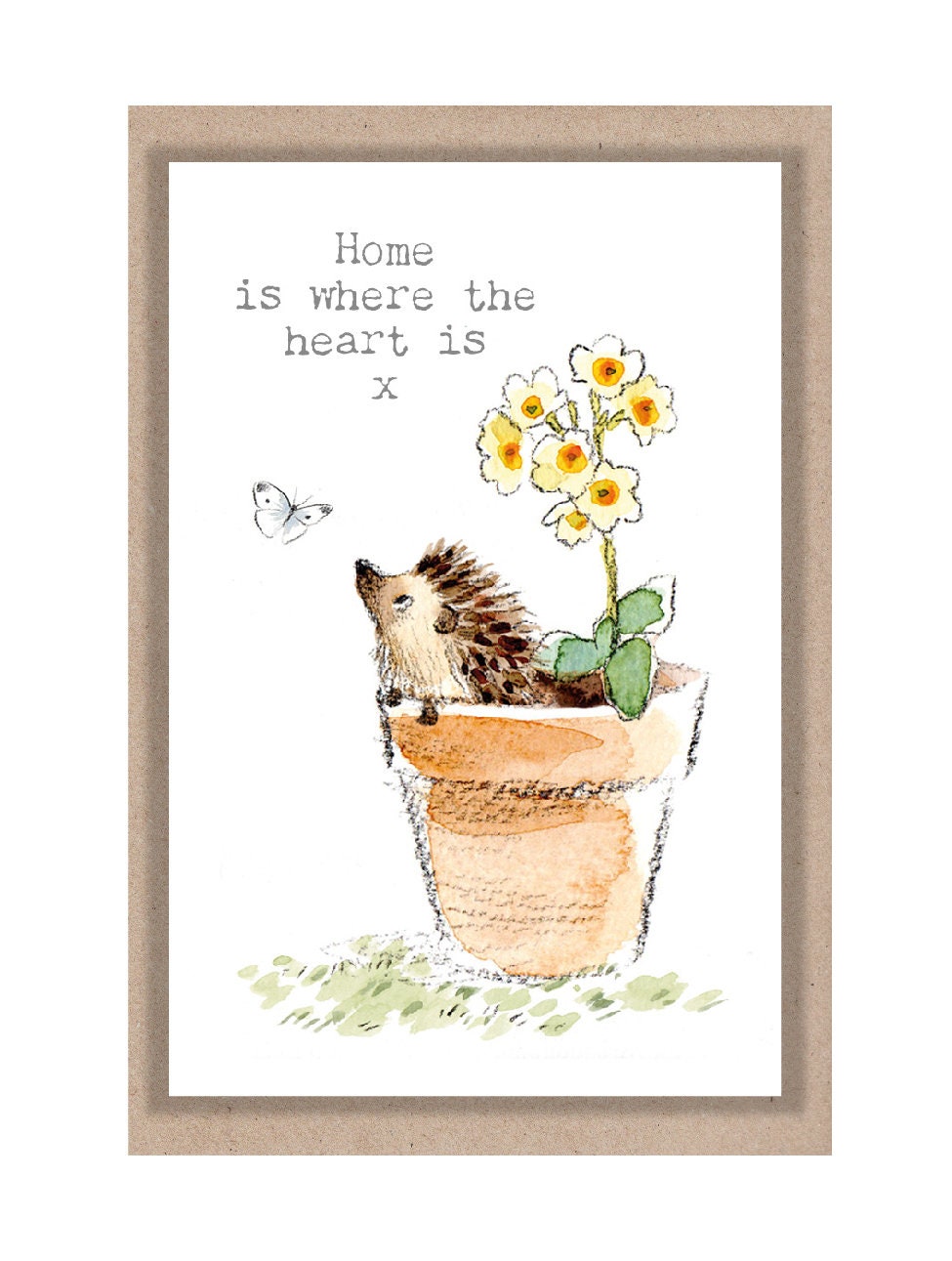 Little keepsake card - New home -  card size - Write a little message on the back to be kept in purse, wallet or pocket - LM017