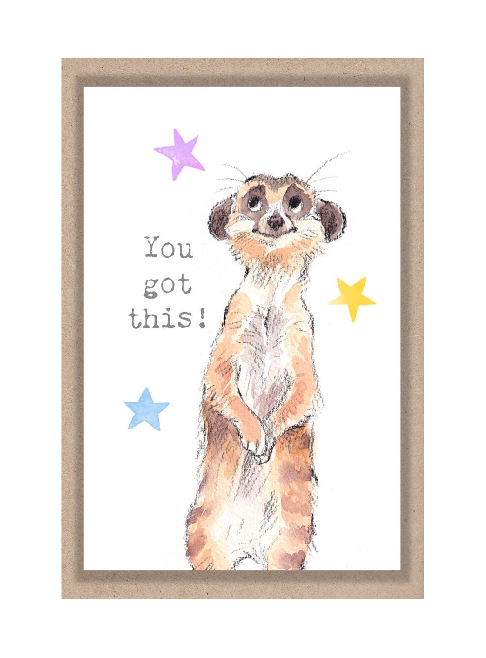 Little keepsake card - You got this!- credit card size - Write a little message on the back to be kept in purse, wallet or pocket - LM05
