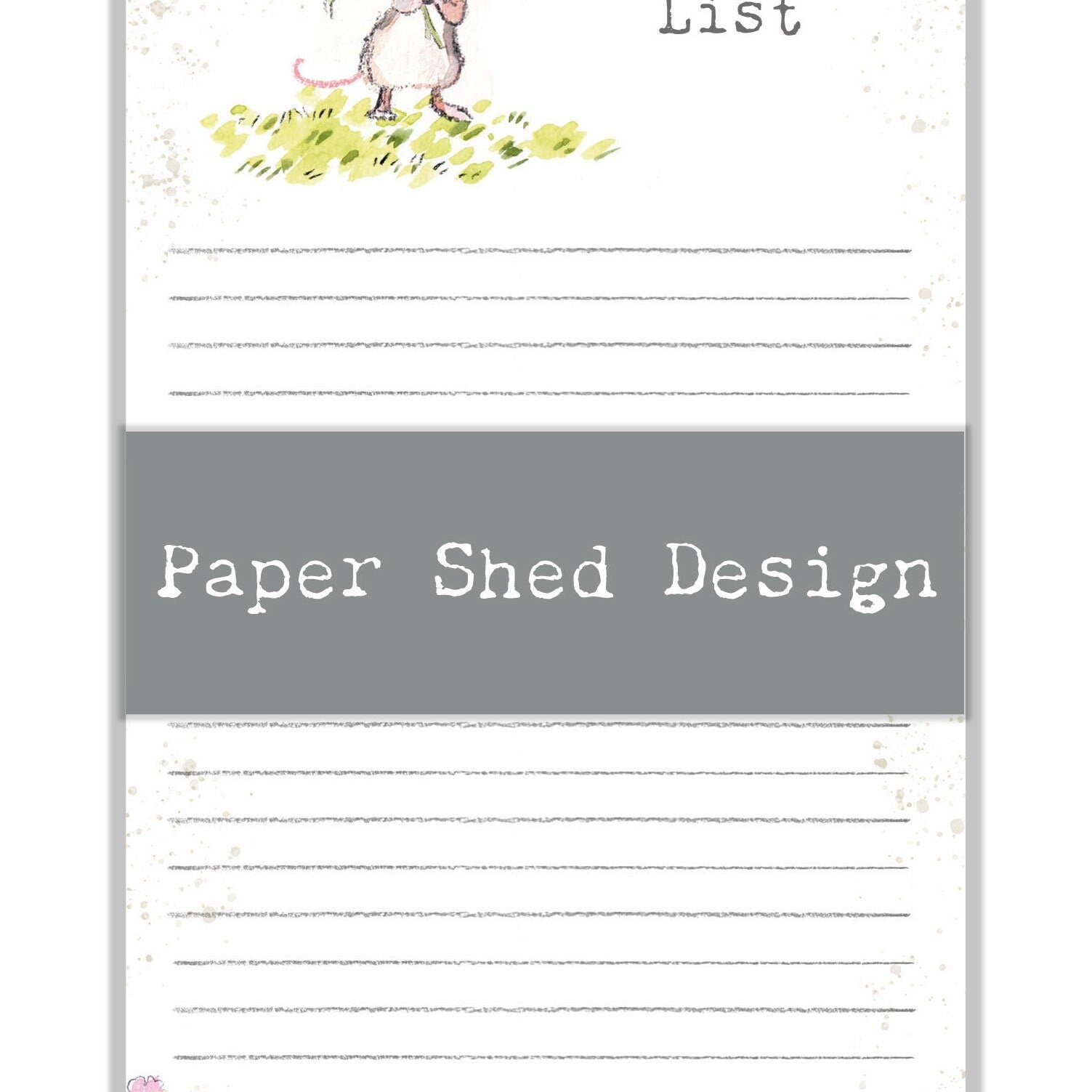 Magnetic Notepad - My little list - Mouse - NOTE011