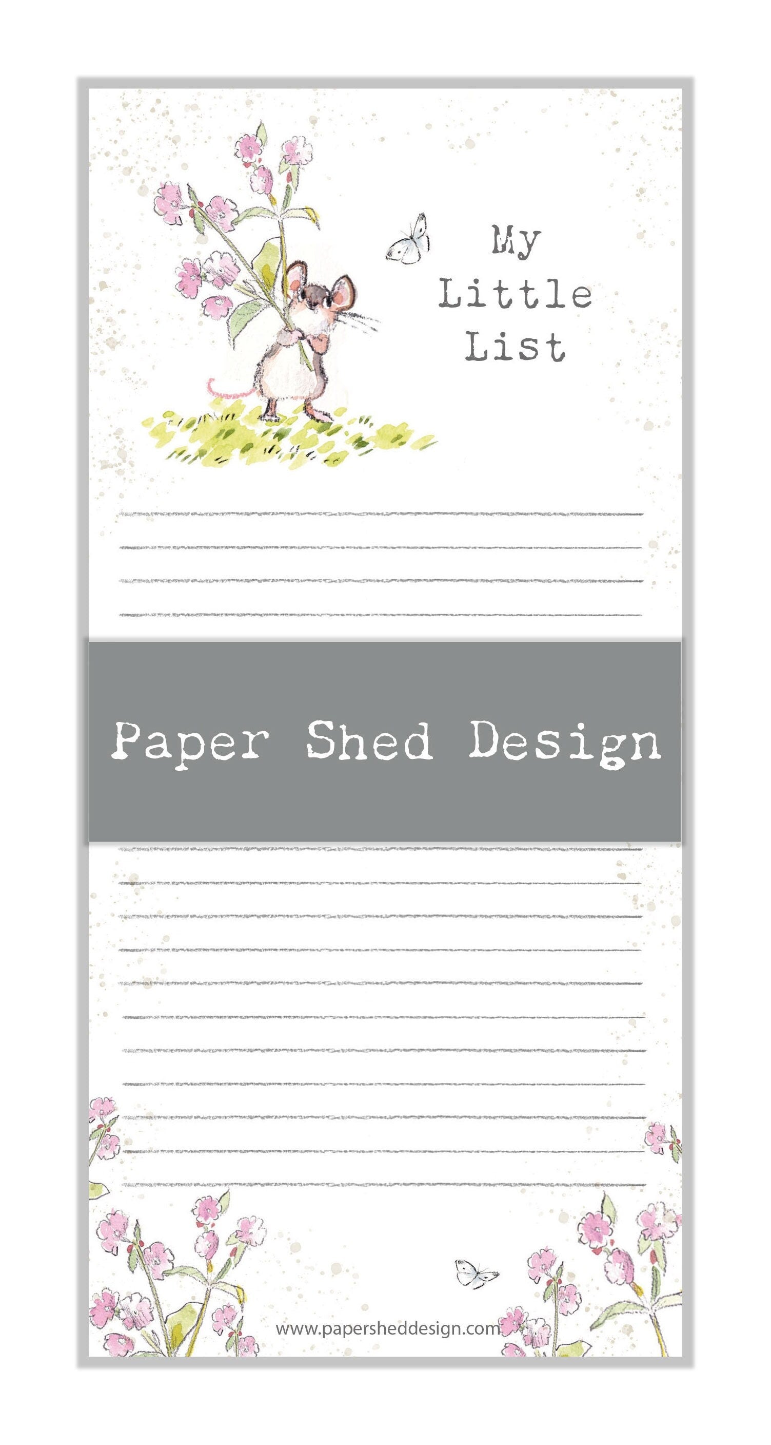 Magnetic Notepad - My little list - Mouse - NOTE011