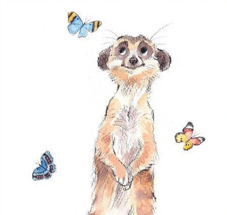 Notecard pack - 5 small quality cards with brown recycled envelopes (125 x 125mm)