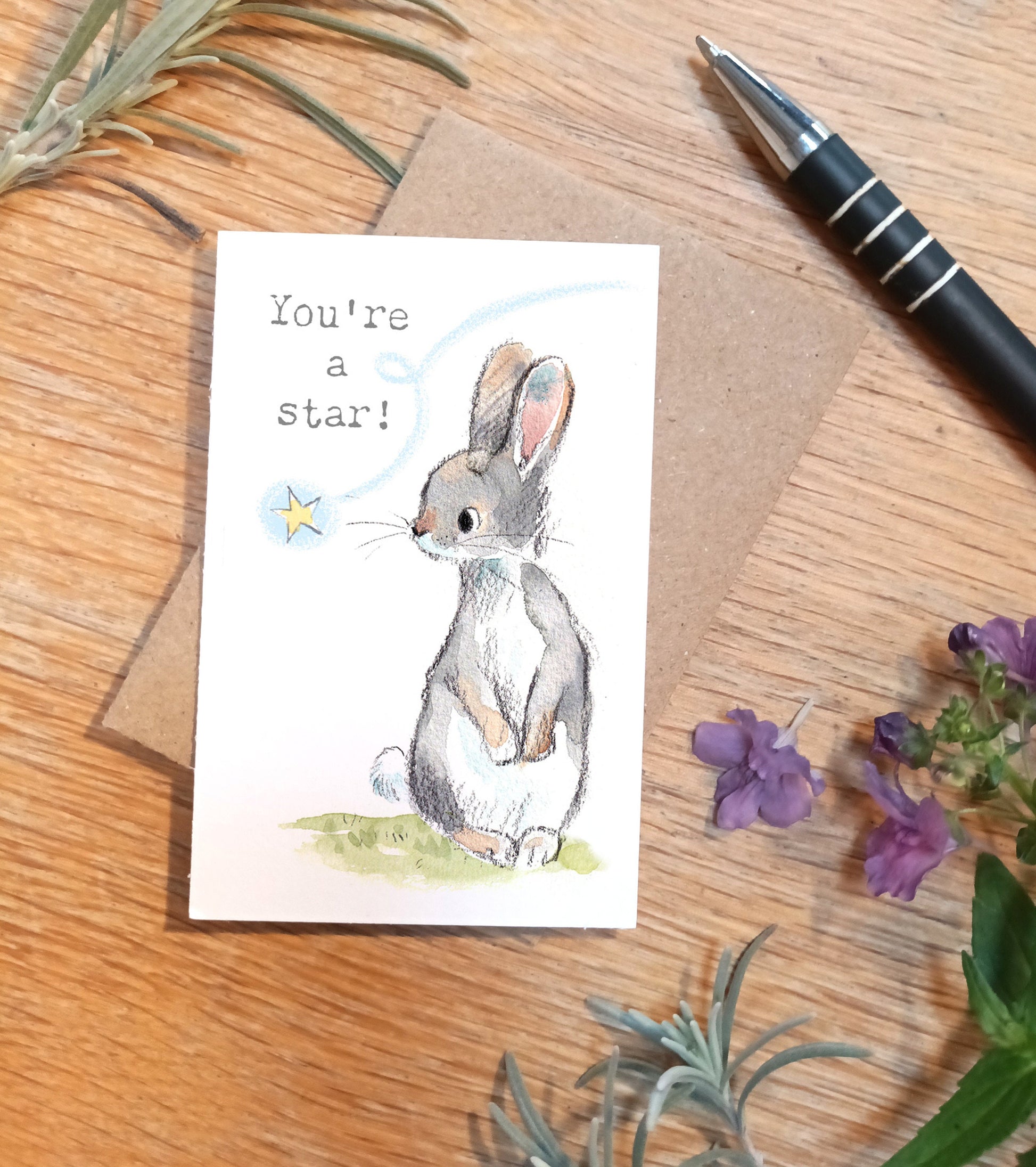 You're a Star Card: Keepsake Wallet Card with Envelope