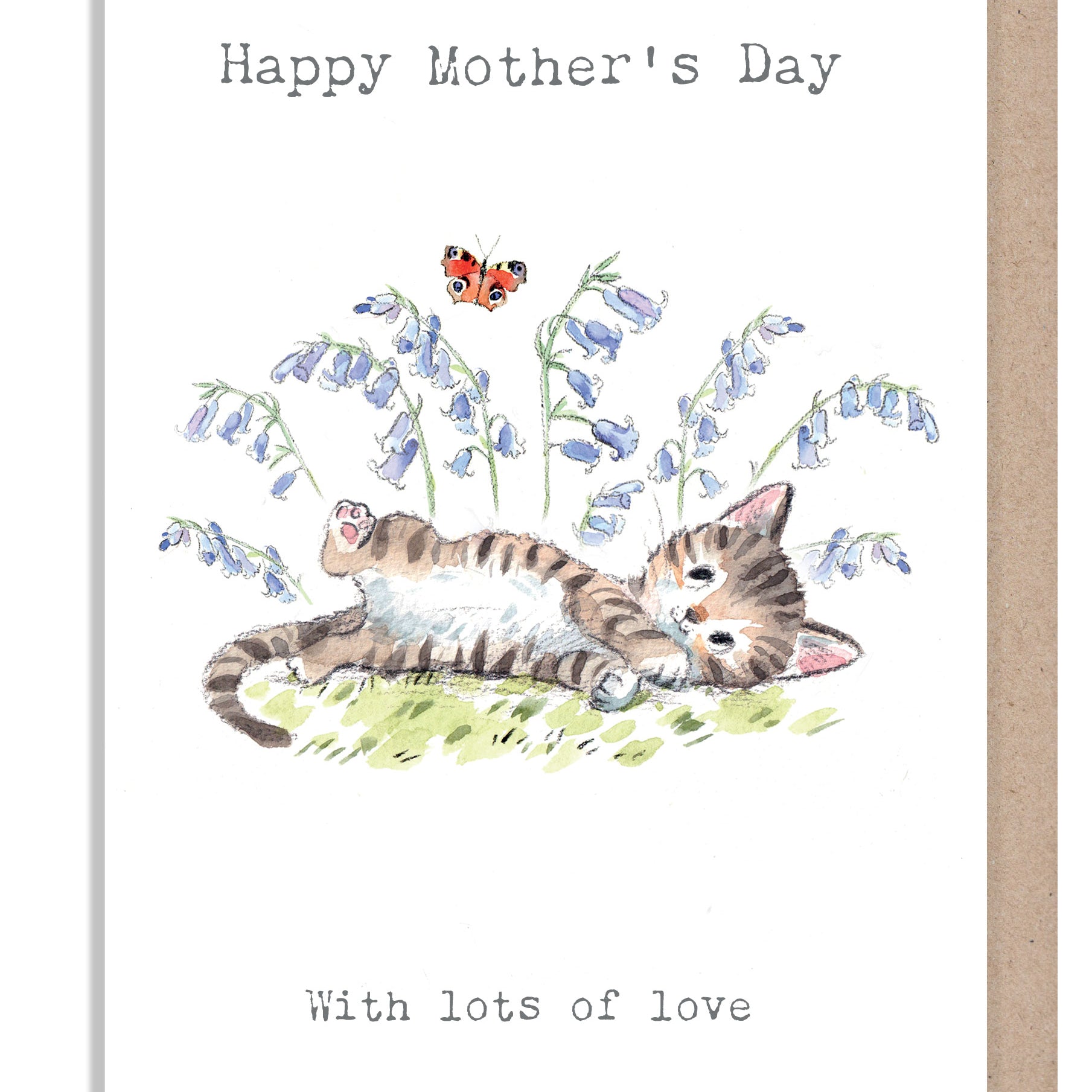 Mothers Day card - Cute Kitten Illustration - EPPMD02