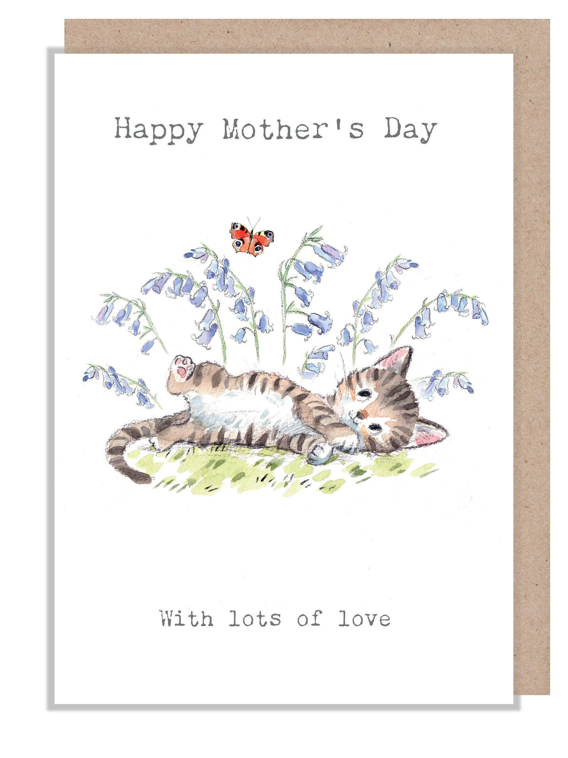 Mothers Day card - Cute Kitten Illustration - EPPMD02