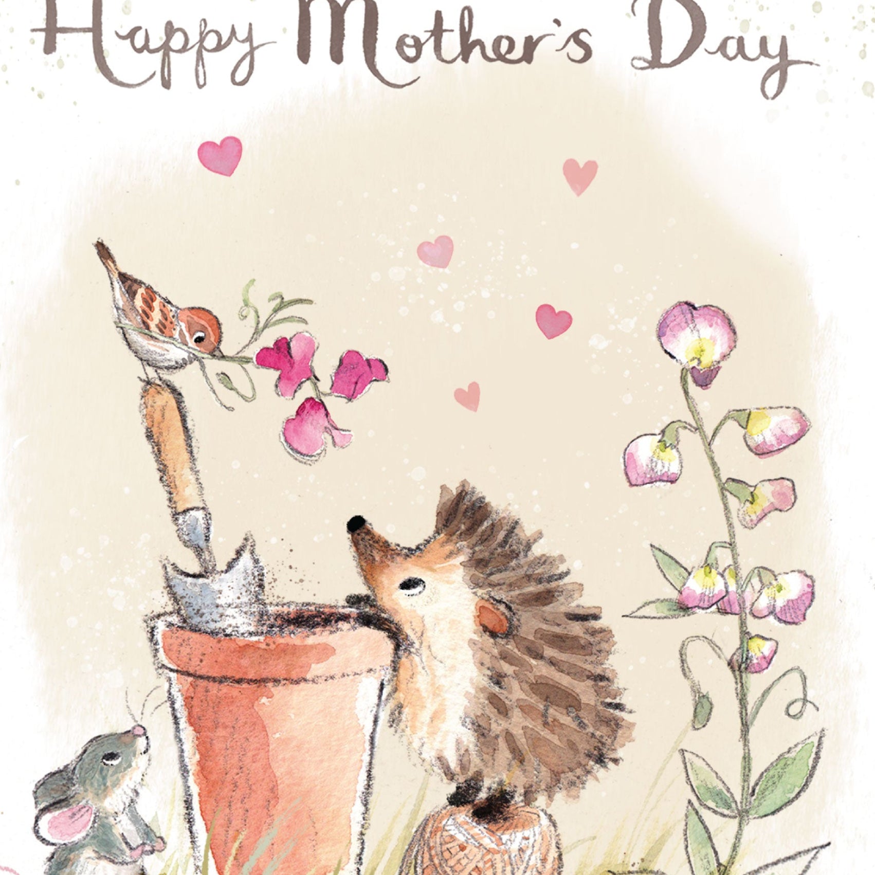 Giant Mothers Day Card! - Extra Large Card A4 - 210 x 297 mm - Hedgehog and mouse - XL018