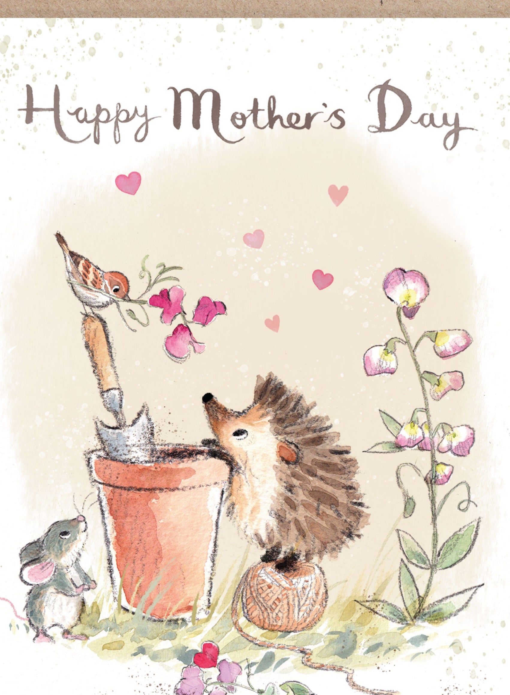 Giant Mothers Day Card! - Extra Large Card A4 - 210 x 297 mm - Hedgehog and mouse - XL018