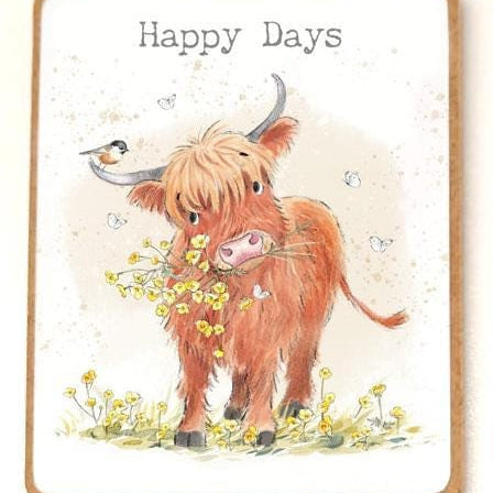 Quality Fridge Magnet - Happy Days - Highland Cow design - MDF-  Made in the UK - FM06