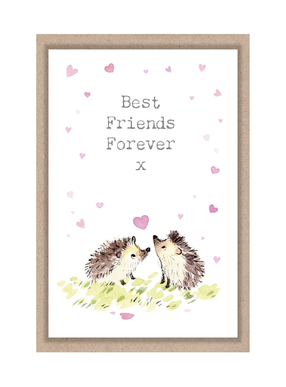 Little keepsake card - Best Friends - credit card size - Write a little message on the back to be kept in purse, wallet or pocket - LM03