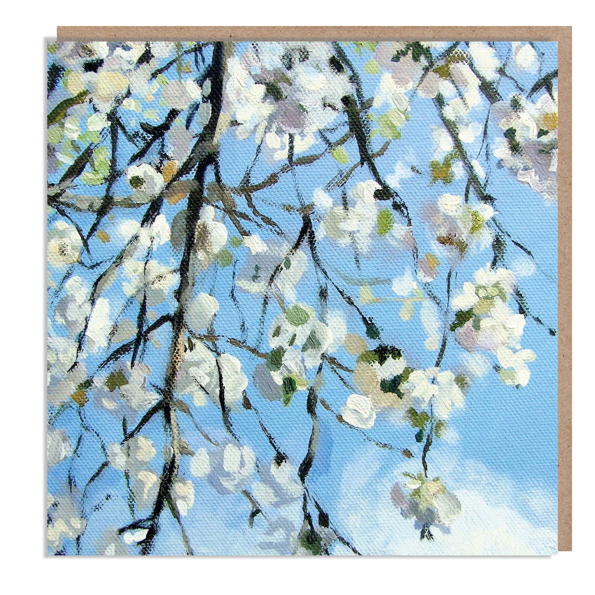 Blossom Tree - Greeting Card, 'The Flower Gallery' range, Paper Shed Design, Art Card, Original Painting by Dan O'Brien, Blank inside