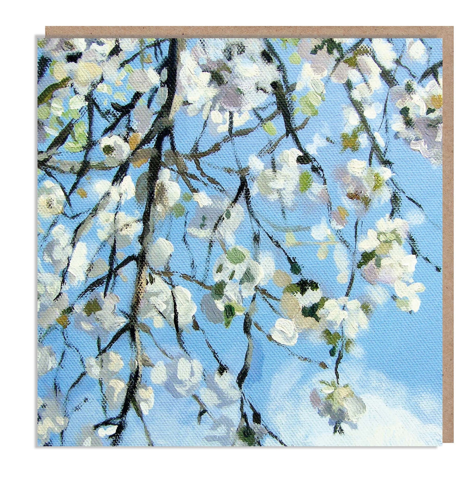 Blossom Tree - Greeting Card, 'The Flower Gallery' range, Paper Shed Design, Art Card, Original Painting by Dan O'Brien, Blank inside