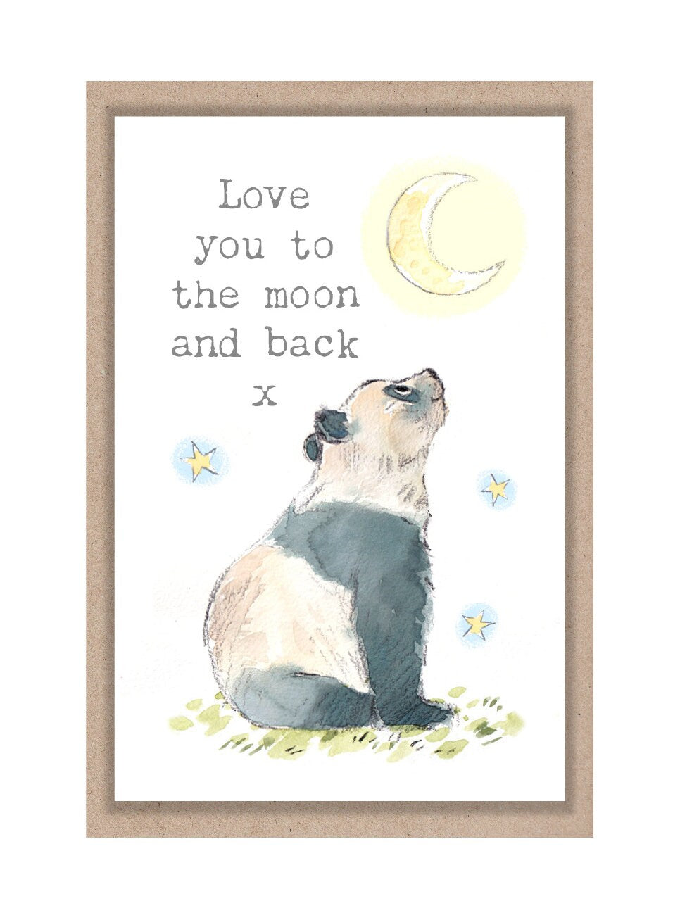 Little keepsake card - Love You  - credit card size - Write a little message on the back to be kept in purse, wallet or pocket - LM04