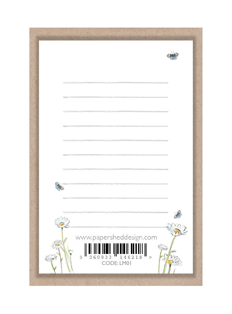 Little keepsake card - Love You - credit card size - Write a little message on the back to be kept in purse, wallet or pocket - LM01
