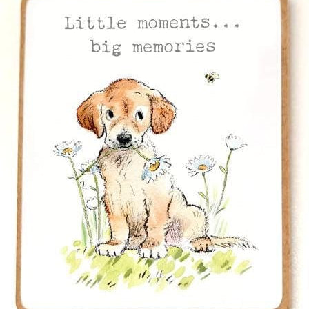 Quality Fridge Magnet - Little moments Big memories  - Cute Puppy design - MDF-  Made in the UK - FM019