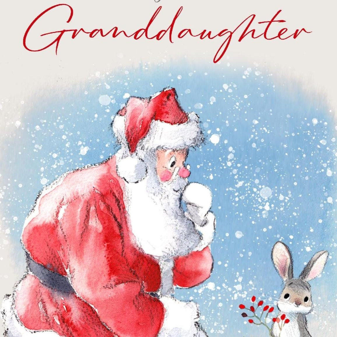 Extra Large Card (A4) - Granddaughter Christmas Card - - 210 x 297 mm  - XL013