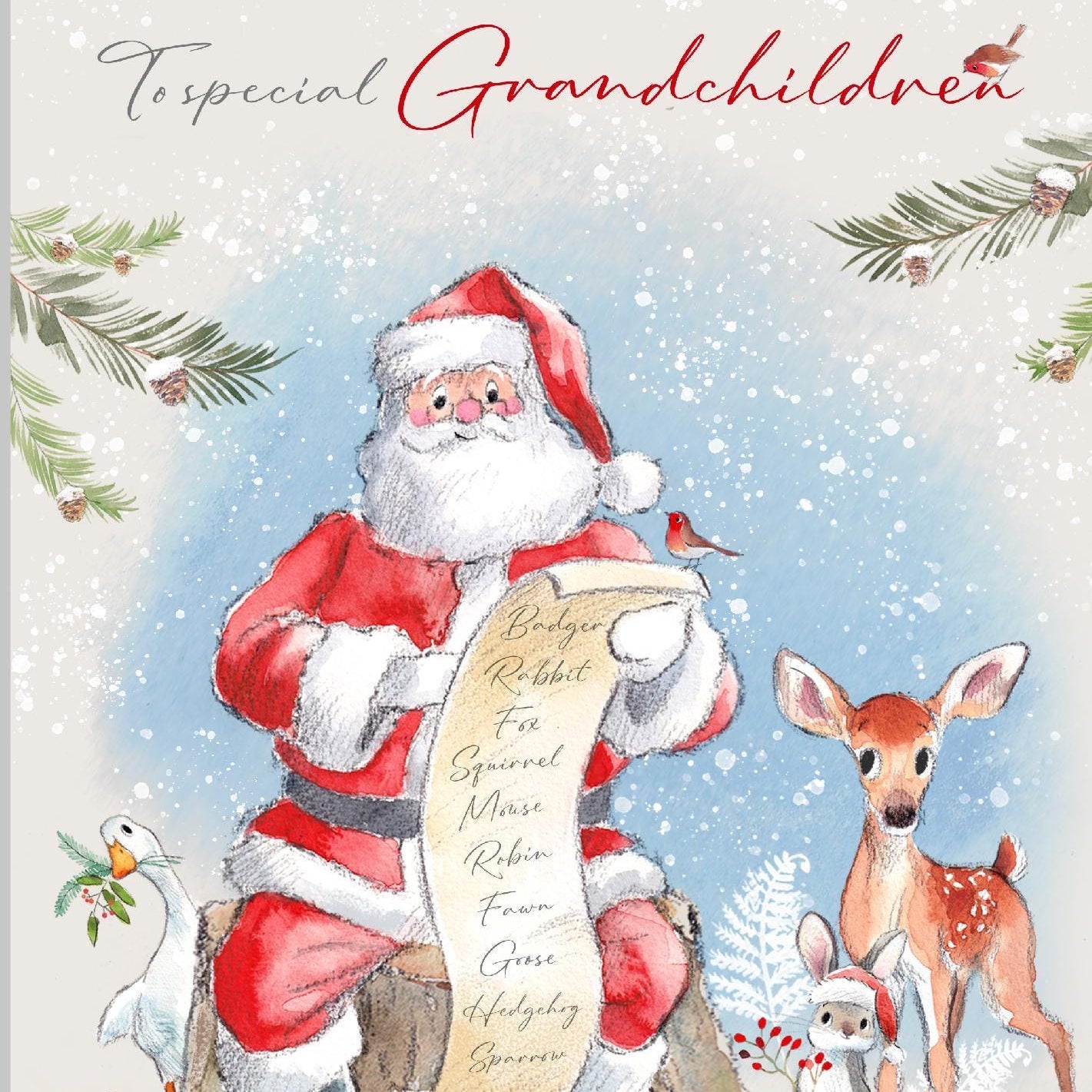 Extra Large Card (A4) - Grandchildren Christmas Card - - 210 x 297 mm  - XL010