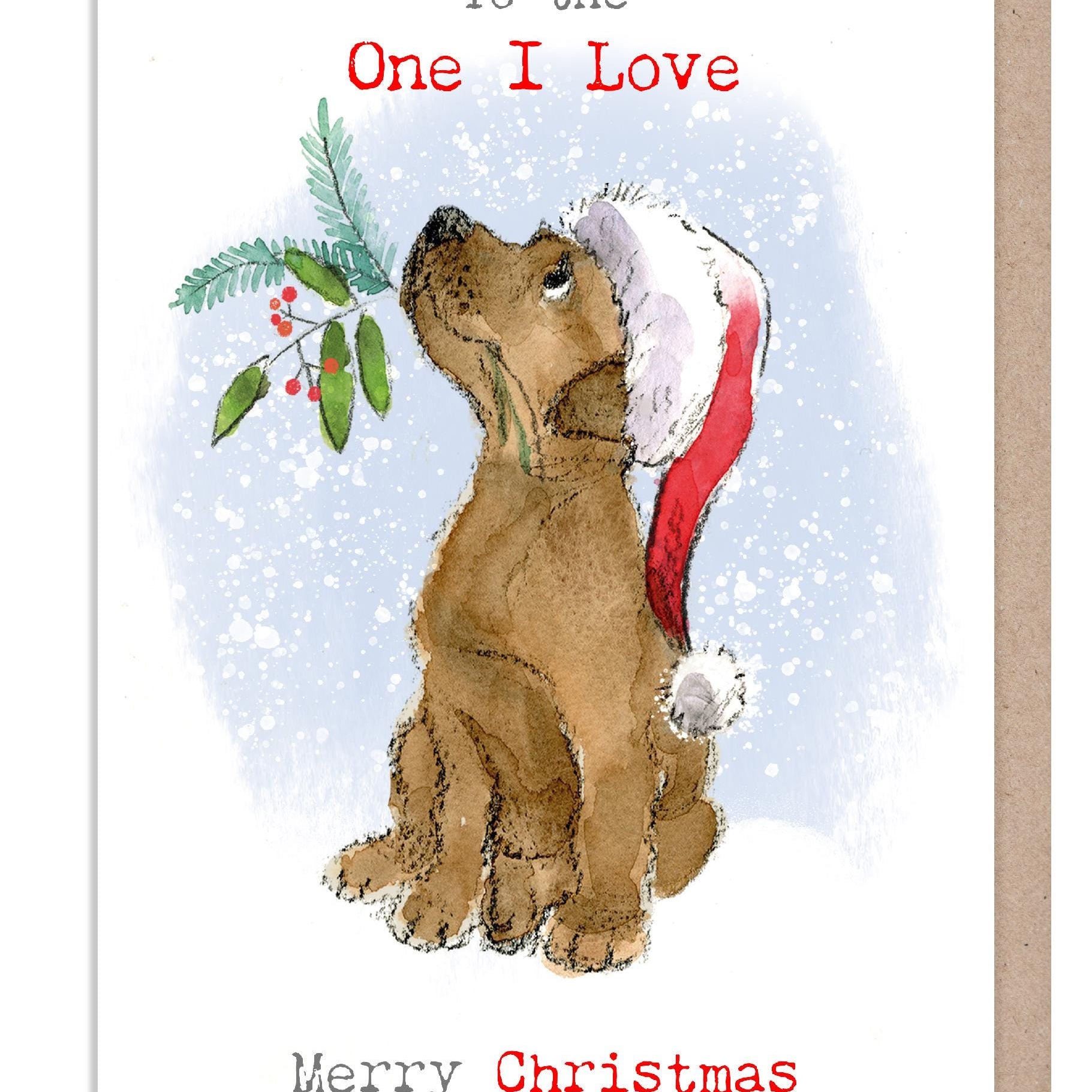 Extra Large Card (A4)  To the One I love - XL012
